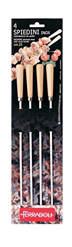 Ferraboli frb087 brochetas de Acero con Mango de Madera