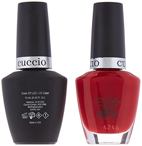 Cuccio Matchmaker - Colour Nail Lacquer & Veneer Gel Polish - Red Eye To Shanghai - For Manicures & Pedicures, Full Coverage - Long Lasting, High Shine - Cruelty, Formaldehyde & Toluene Free - 2 Pc #TOP3