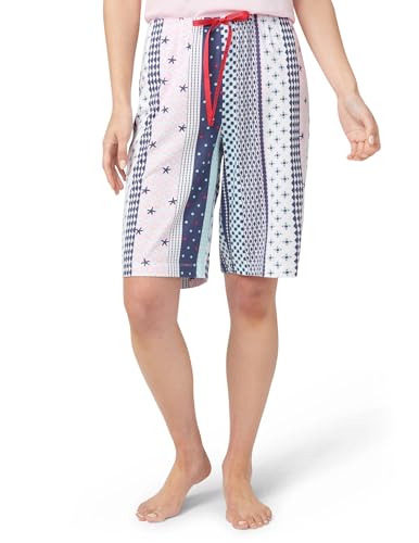 Image of HUE Women's Summer Vacation Pajama Separates, Soft, Whimsical Print Pjs with Tropical Beach Themes, Flip Flops, Cocktails