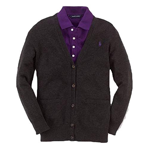 Ralph Lauren Kids Sweater, Little Girls Boyfriend Cardigan Grey 6X