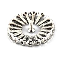 Guitar Anatomy Pickguard Screws Perfect Match for Our Pickguards Chrome Black and Gold Matching Pickguards Available Pickguard Scratchplate Screws 4, 12, 25 or 50 Chrome Black Gold