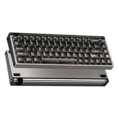 MelGeek MADE68 Pro+ Wired Gaming Keyboard, Magnetic Keyboard with Hall Effect, 65% Compact Rapid Trigger, Hot-Swappable, RGB Snap Tap & Adjustable Actuation, Online HIVE Custom (Phantom Gray)