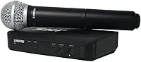 Microfone de Mão Sem Fio Shure BLX24/PG58, Cápsula PG58