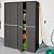 Sterilite 4 Shelf Cabinet, Heavy Duty and Easy to Assemble Plastic Storage Unit, Organize Bins in the Garage, Basement, Attic, Mudroom, Gray, 1-pack
