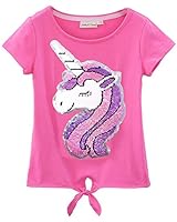 Algopix Similar Product 16 - Flip Sequin Unicorn Shirt Top for Girls