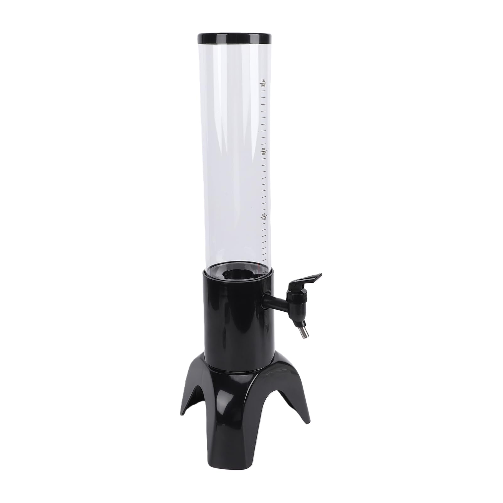 Naroote Dispensador de Bebidas Mimosa Tower de 1,5 L, Torre de Bebidas, Dispensador de para Fiestas con Tubo de Hielo y Escala de Medición, Ideal para Fiestas, Bares, Restaurantes, Eventos Al Aire