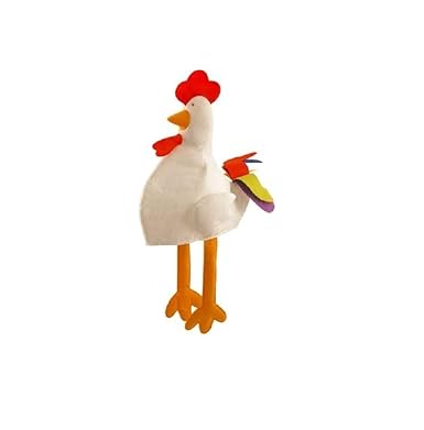 Henbrandt Baby,Clothing,Baby Boys 0-24m,Accessories,Hats & Caps White CHICKEN HAT WITH LONG LEGS FUNNY NOVELTY CHRISTMAS animal