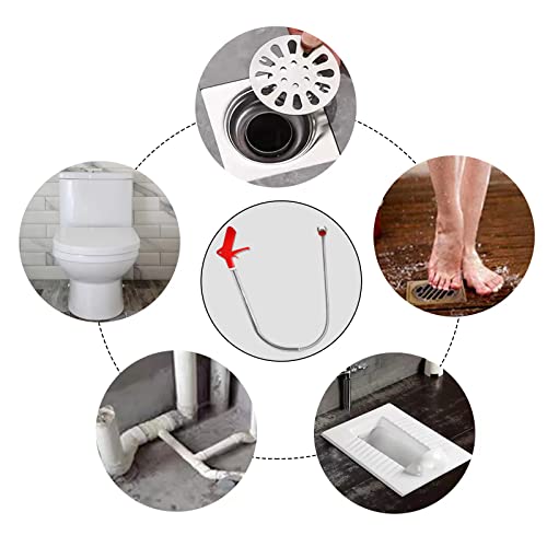 Prucetrek TOILET AUGER GRABBER TOOL-13 51"Toilet Snake Clog Remover,Toilet Auger Grabber Tool,Plumbing Snake thumb #5