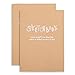 Kraft Cover Drawing Notebook & Sketchbook – Set of 2 Blank Plain Sketch Books – 125g Thick Paper A5 Size, 150x210mm Paper Ideal for Drawing & Sketching- 128 sheets/256 pages – 180 Degree Opening, 2pcs