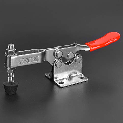 FTVOGUE Abrazadera de Palanca, Abrazadera Horizontal de Liberación Rápida de Acero Inoxidable 304 Resistente Al óxido y Anticorrosión, Capacidad de Sujeción de 27 Kg, Sujeción Estable, Diseño