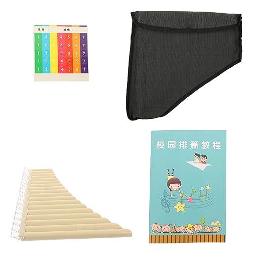 FUNOMOCYA 1Set C Key Pan Flute Pipe Beginner Instrument for Music Panpipes for Practice and Performance Present for Students and Future Artists
