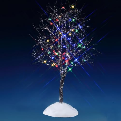 Lemax Albero Di Natale Butternut Luci Led Multicolore "Butternut Tree" In Metallo H24,3X13X12,3 Cm