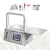 KPOUYYDS Máquina flejadora automática Industrial de sobremesa con Cinta OPP, flejadora semiautomática por inducción fotoeléctrica, Herramienta de encuadernación para Cajas de