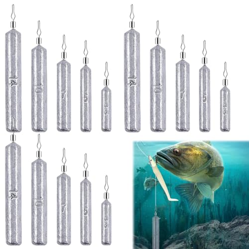 WUSJCOF 25 Piezas Set de Plomos Drop Shot con Caja, Plomos para Pesca, Jig Heads, Plomos Cheburashka (3,5g/5g/7g/10g/14g)