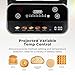 Tower T20096BLK Cavaletto Mirage 2 Slice Toaster with Digital Control Panel, 5 Pre-Set Toasting Options, Countdown Timer, Memory Function, 925W, Black with Chrome Trim