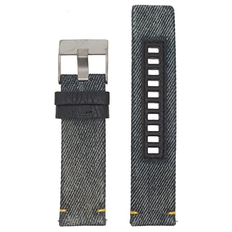 Diesel Correa de reloj de 24 mm de piel azul DZ-1689 / LB-DZ1689 Cover