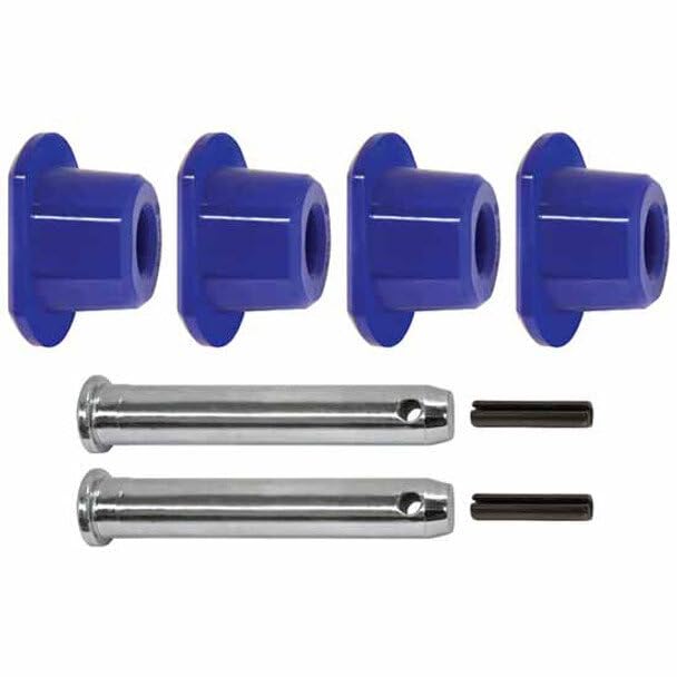 Replacement for Freightliner FLD112 SFA Year 2003 Bracket PIN and Cushion KIT W/ Wheel BUSHINGS Pivot PINS and Dowel PINS by Technical Precision