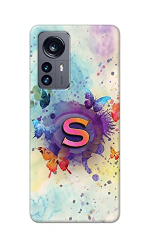Image of PRINTFIDAA� Printed Hard Back Cover Case for Xiaomi 12 Pro Back Cover (Alphabet S) -2808