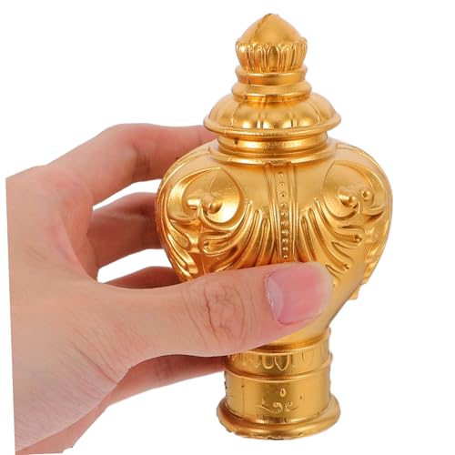 ABOOFAN Curtain Rod Decorative Ends Gold Plastic Curtain Pole Finials 10pcs Roman Rod Caps for 1/2 inch Diameter Rail Vintage Window Treatment Hardware for Home Decor by ABOOFAN - Used condition - Image 4