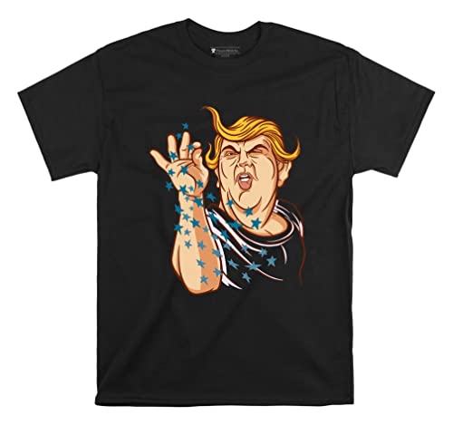 T-shirt Trump Saltbea homme femme noir XXL vêtement parodie