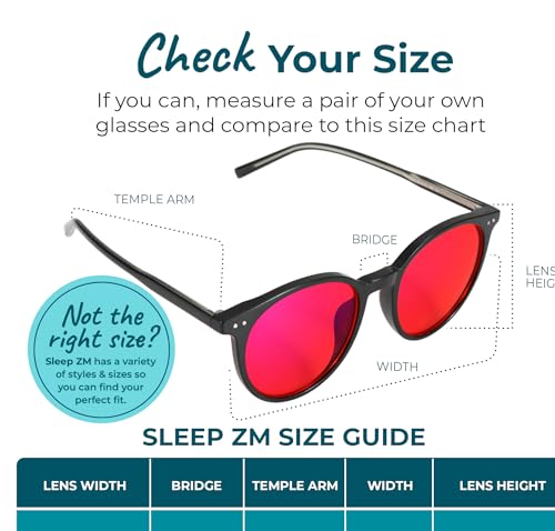 Image of Sleep ZM Blue Light Blocking & Light Sensitivity Glasses - 14 Lens Types for Comfort, Relaxation, Sleep & Relief