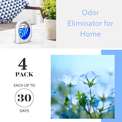 Image of Air Freshener for Home, 4 Pack, Fresh Scent, Odor Eliminator for Small Area Closets Bathroom Pets Strong Odor, Up to 120 Days