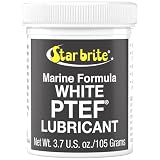 STAR BRITE Marine Grade White PTEF Lubricant - Ultimate Protection for Winches, Windlasses, Turn Buckles, Blocks, Pumps, Shafts, Zippers, Heads & More - 3.7 Oz (85504)