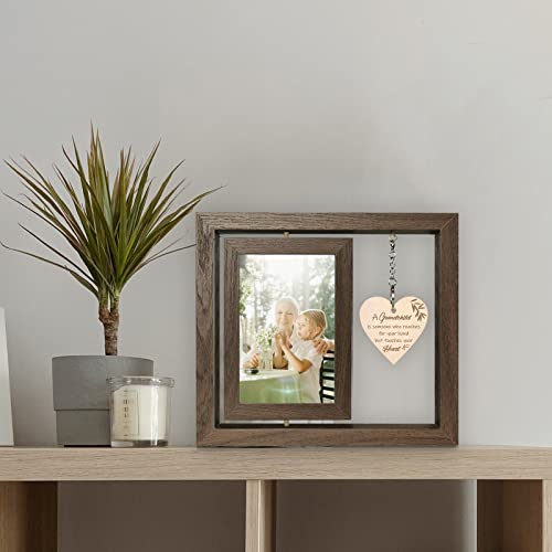 A-Grandchild-is-Someone-Who-Reaches-for-Your-Hands-but-Touches-Your-Heart-Picture-Frame-First-Time-Grandparents-Gifts-Display-Two-4x6-Inch