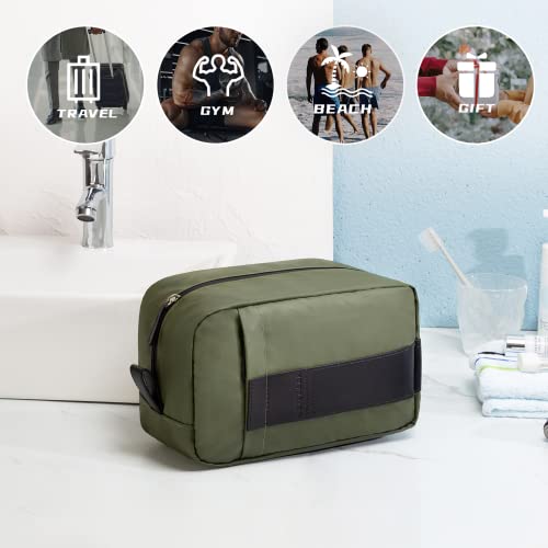 Vorspack Toiletry Bag For Men - Water-Resistant Dopp Kit Large Travel Bag For Travel Accessories Lightweight Toiletries Bag - Army Green #TOP5
