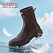 HISEA Short Rain Boots for Women Waterproof Chelsea Boots Rubber Garden Shoes for Ladies with Comfort Insole Lightweight Fashion