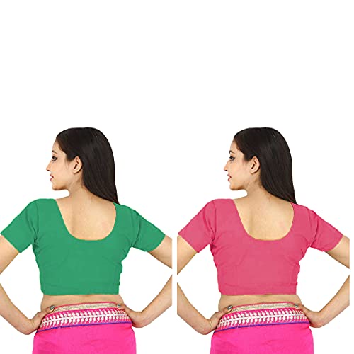 Image of Namita Women's Rubia Cotton Solid Half Sleeve Blouse