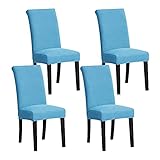 Asshed Chair Covers for Dining Room,Parsons Chair Slipcovers Stretch Chair Cover Slipcovers Set of...