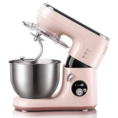 AYDQC Stand Hand Mixer Stand Mixer Teigmischer Kippkopf 5L 6-Gang-Multifunktions-Haus-Küche Vollautomatischer Kleiner…