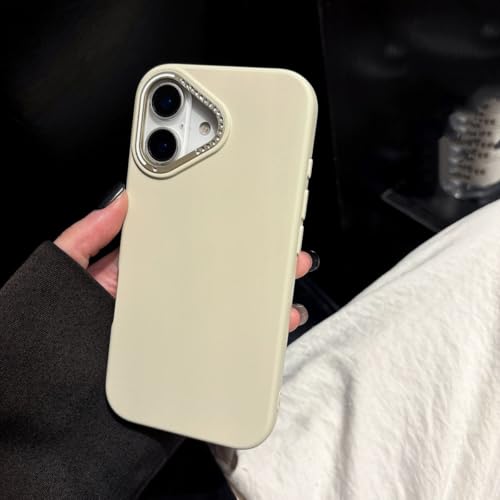 Coque paillettes iPhone 14 Pro Jaune Lait idéale pour illuminer vos soirées de gala