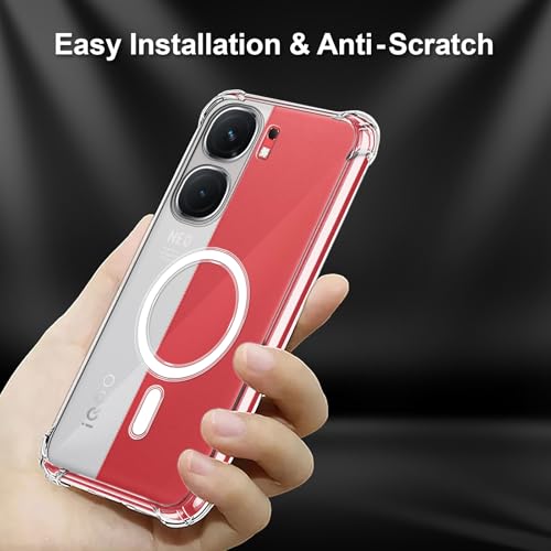 Image of Amazon Brand - Solimo Thermoplastic Polyurethane Wireless Charging Support Back Cover for iQOO Neo 9 Pro 5G Wireless Charging Support Back Cover - Transparent
