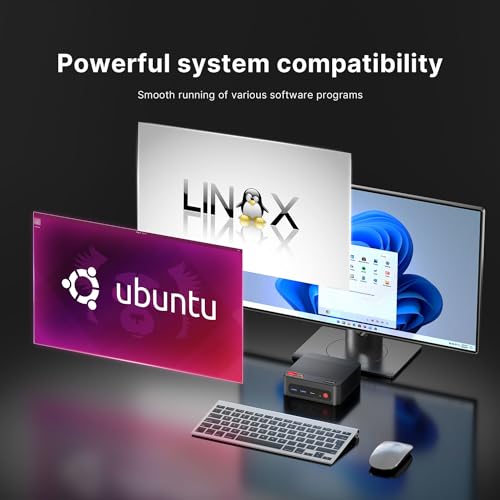 undefined BOSGAME P4 Mini PC, AMD Ryzen 7 5825U Light Gaming Computer, 32GB DDR4 RAM, 1TB M.2 NVMe SSD, Triple Display Desktop PC, Dual 2.5G LAN Ports, WiFi 6E, BT 5.2 の商品画像 3