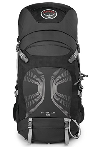 Osprey Men's Stratos 50 litres Backpacks (2016 Model), Anthracite Black, Medium/Large