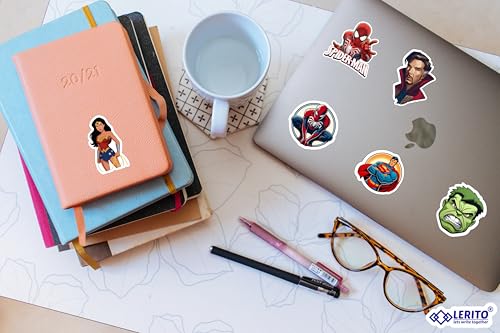Image of 50PCS Superhero Stickers for Kids & Teens - Vinyl Decals | Waterproof Stickers for Laptops, Water Bottles, Bikes