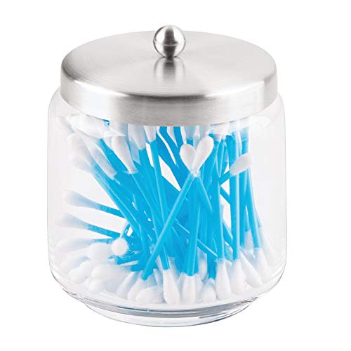 Preisvergleich Produktbild InterDesign 22660EU Forma Apothekerglas, durchsichtig / edelstahl gebürstet