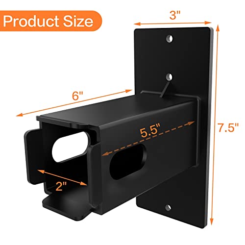 Walmann Hitch Wall Mount, Hitch Mount Bike Rack And Cargo Carrier Garage Wall Organizer, Trailer Hitch Receiver Storage, Holds Up To 200Lbs(2") #TOP1