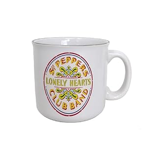 Pyramid America – The Beatles – Sgt. Pepper Drum- 20oz Ceramic Mug - Les Beatles, Paul McCartney, John Lennon, RIngo Starr, George Harrison