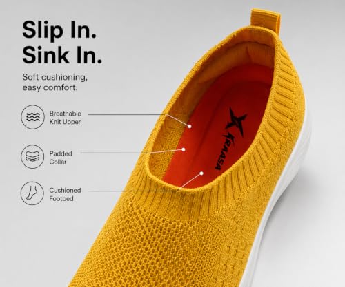 Image of Kraasa Trial Running Shoes with Lightweight Memory Insole | Breathable, Anti-Skid Knit Sneaker, Walking & Gym Shoes