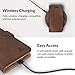 Snakehive Leather Wallet for iPhone 8 - Real Leather Wallet Phone Case - Genuine Leather with Viewing Stand and 3 Card Holder - Flip Folio Cover with Card Slot (Brown)
