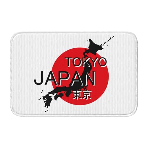 玄関マット 日本地図 和風 バスマット 室内 屋外 足拭きマット カーペット おしゃれ 北欧 滑り止め付き 洗える ベットルーム 浴室 台所 寝室 業務用 家庭用 40×60cm