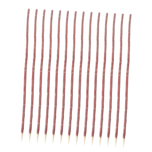 Abaodam 100PCS Natural Willow Bbq Forks Wooden Barbecue Sticks for Meat Portable Bbq Cooking Tools for Outdoor and Home Use Safe and Comfortable Design