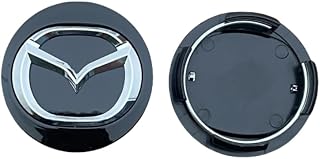 YOPCFW 4 tapas para llantas de alta calidad ABS de repuesto para Mazda CX-5 2012,57 mm, color negro