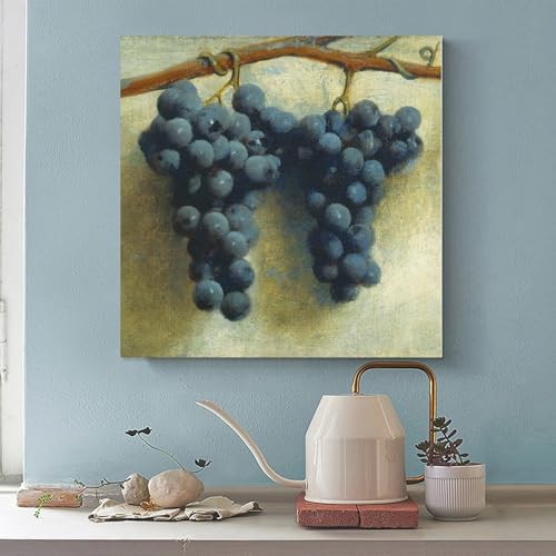Impression sur toile raisin Joseph Decker déco murale chambre 50x50