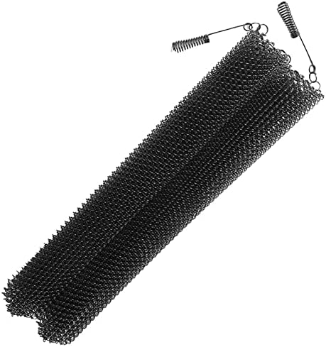 Cyhamse Fireplace Mesh Screen, Mesh Screen Enhance The Style Of Fireplace, Black Wide Pannels Prevent Sparks From Damaging Your Fireplace Or Rug