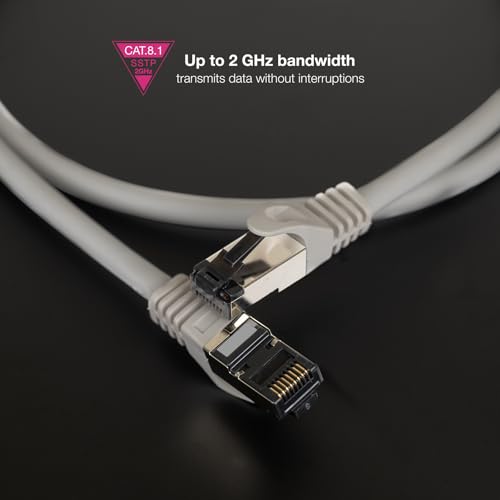 Cable de red Cat.8.1 de 15m para solucionar los problemas de lentitud e interferencias en casa 4