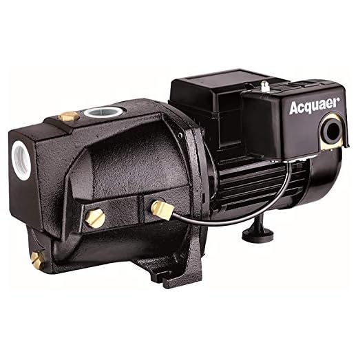 Acquaer SJC100-1 1 HP Cast Iron Shallow Well Jet Pump for Wells up to 25 ft.